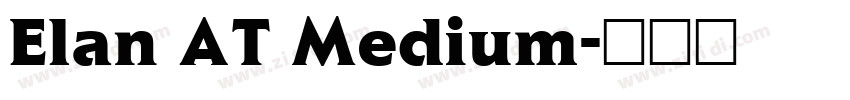 Elan AT Medium字体转换